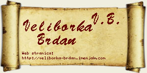 Veliborka Brdan vizit kartica